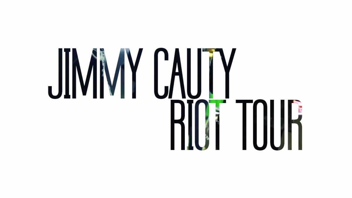 Title page for the video of Jimmy Cauty's Riot Tour