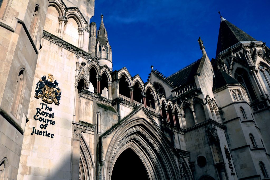 The Royal Courts of Justice.